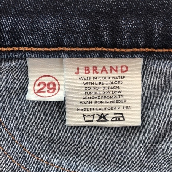 J BRAND Size 29 Medium Washed Denim Starless Low Rise Skinny Ankle Jeans - Picture 5 of 11